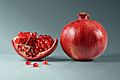 Pomegranate fruit - whole and piece with arils