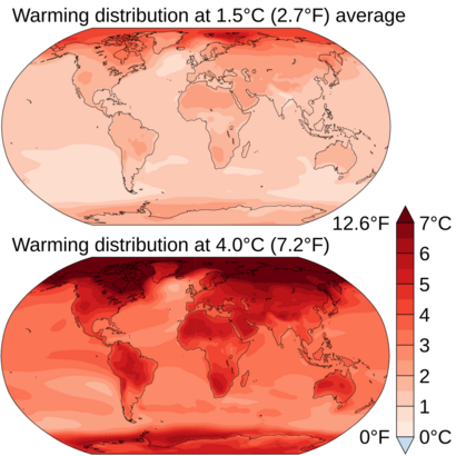 Projected Change in Temperatures by 2090