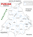 Punjab district map