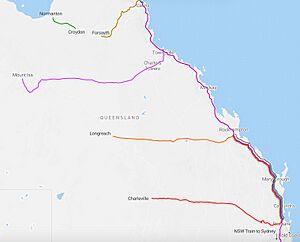 QR Trains Map