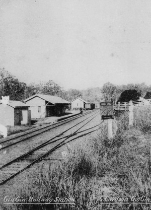 Railway station at Gin Gin ca. 1905f