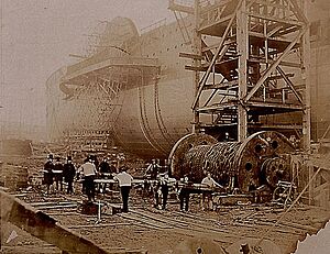 Robert Howlett Great Eastern under Construction (1857)