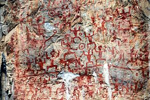 Rock painting hua mountain 1