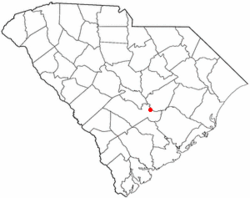 Location of Vance, South Carolina