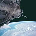 STS094-737-071 Columbia and Spacelab Module LM1