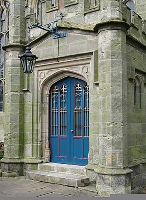 St Matthew's Church south porch, Darley Abbey, Derbyshire, England
