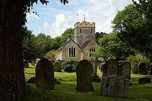 St Nicholas Church from the east Charlwood Surrey England 01.jpg