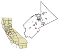 Stanislaus County California Incorporated and Unincorporated areas Crows Landing Highlighted 0617428
