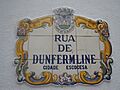 Street sign Rua de Dunfermline 20 March 2015 (2)