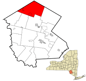 Location of Rockland in Sullivan County, New York