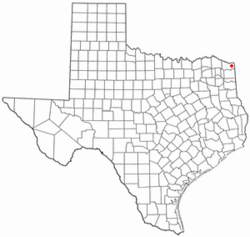 Location of Leary, Texas