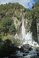 Tarawera Falls with rainbow