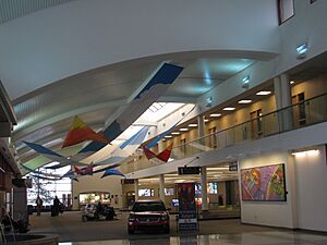Terminal interior at Central Illinois Regional Airport, Nov 2009