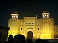The Lahore Forts Alamgiri Gate Picture2 taken at night - July 20 2005