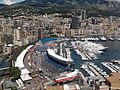 The Montecarlo's harbour during the days of Formula 1 Monaco GP 2013