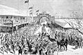 The arrival of Princess Louise in Hamilton, Bermuda, in 1883