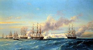 The attack of Mogador by the French fleet Serkis Diranian