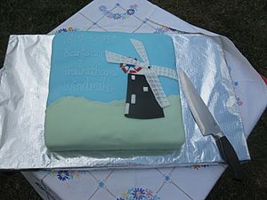 Thelnetham Windmill 200th birthday cake