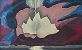 Thunder Shower by Arthur Dove, 1940, oil and wax