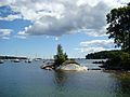 Tidal Island in Rockport Harbor, Rockport Maine