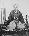 Tokugawa Yoshinobu with rifle