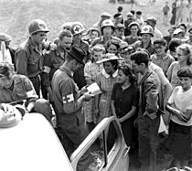 US Army medics in Orleans, France 1944-08-19
