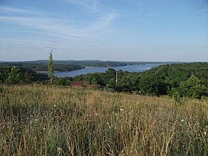 View of Beaver Lake from Prairie Creek, Arkansas