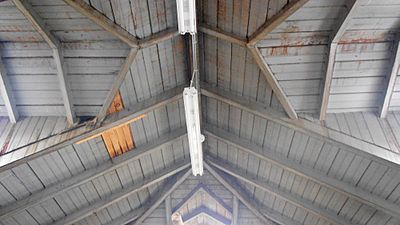 Western Centennial Comfort Station ceiling