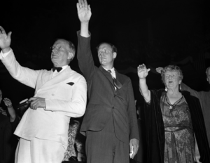 Wheeler, Lindbergh, Norris salute
