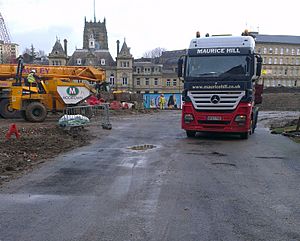 Work resumes on the Westfield Bradford development in January 2014