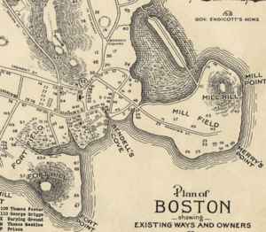 1635 BendellsCove Boston map byGeorgeLamb