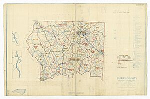 1950 Census Enumeration District Maps - North Carolina (NC) - Surry County - Surry County - ED 86-1 to 55 - NARA - 22118060