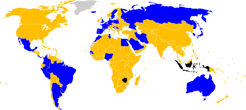 2018 FIFA World Cup qualification map