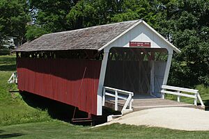 A448, Cutler-Donahoe Covered Bridge, Madison County, Iowa, USA, 2016