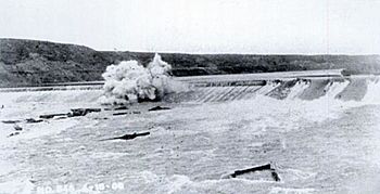 Black Eagle Dam - Great Falls Montana - dynamited in 1908 after failure of Hauser Dam