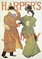 Brooklyn Museum - Harper's Poster - January 1895 - Edward Penfield