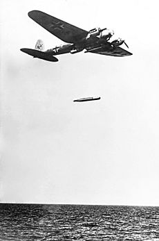 Bundesarchiv Bild 183-L20414, Torpedoangriff mit Heinkel He 111
