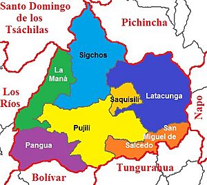 Cantons of Cotopaxi Province