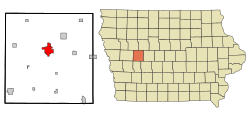 Location of Carroll, Iowa