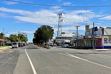 Castlereagh Highway or Railway Street, Dirranbandi, Queensland, 2021, 06.jpg