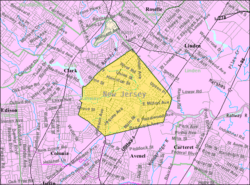 Census Bureau map of Rahway, New Jersey