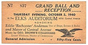 Central Avenue Mayor ticket 1940