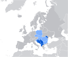 Central European Free Trade Agreement Map