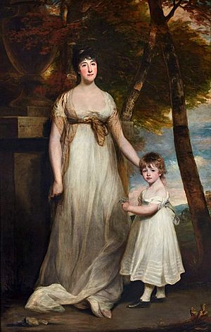 Charles Turner - Portrait of Charlotte Cholmondeley and son Henry