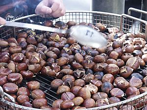 Chestnuts roasted