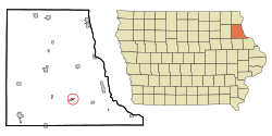 Location of Garber, Iowa