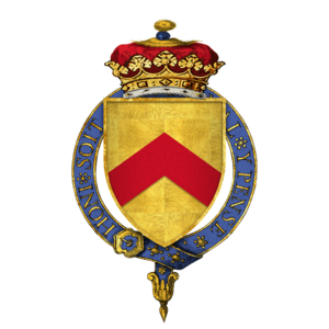 Coat of Arms of Sir Humphrey Stafford, 1st Duke of Buckingham, KG