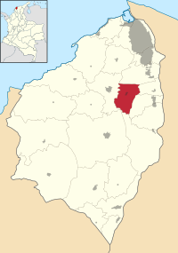 Location of the municipality and town of Polonuevo in the Department of Atlántico.