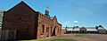 Cooma Cottage, Yass, NSW, Australia-stables and house from SW-Oct 2013
