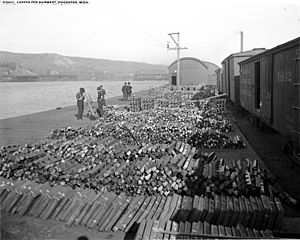 Copper for shipment, Houghton, Mich. 1